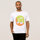 Vibrant Musical Note Double Eighth Tシャツ (正面フル)