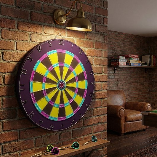 Vibrant Neon Glow Dartboard ダーツボード