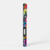 Vibrant Neon Graffiti Pattern iPhone 16 case 16ケース (右側面)