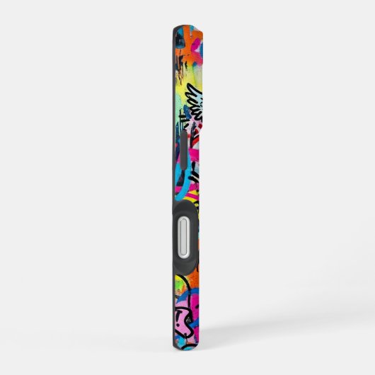 Vibrant Neon Graffiti Pattern iPhone 16 case 16ケース (右側面)