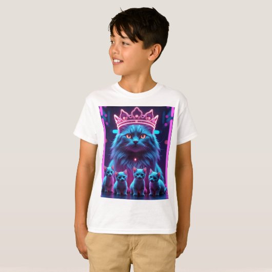 Vibrant Neon Pop Art Design for T-Shirts Tシャツ (正面フル)