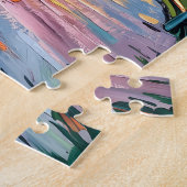 Vibrant New York Central Park USA Van Gogh Style ジグソーパズル (側面)