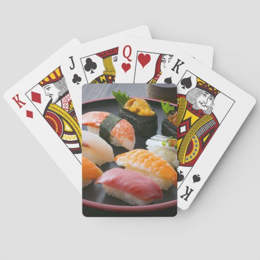 Vibrant Nigiri Set on Lacquer Tray トランプ (裏面)