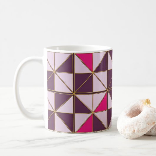 Vibrant Nubian Geometric Coffee Mug コーヒーマグカップ (ドーナツ)