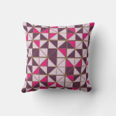 Vibrant Nubian Geometric Throw Pillow | African Et クッション (裏面)