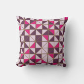 Vibrant Nubian Geometric Throw Pillow | African Et クッション (正面)