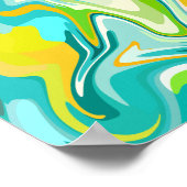 Vibrant Ocean Waves ポスター (角)