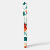 Vibrant Orange Floral Garden Pattern - Elegant Tea Case-Mate iPhoneケース (裏面 / 左)