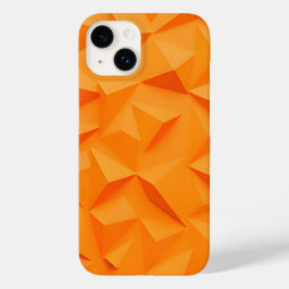 Vibrant Orange Geometric iPhone Case Stylish Matte Case-Mate iPhone 14ケース