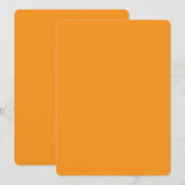 “Vibrant Orange Minimal Card” メニュー (正面/裏面)