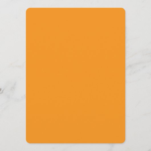 “Vibrant Orange Minimal Card” メニュー (正面)