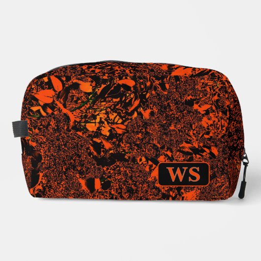 Vibrant Orange Monogram Toiletry Bag  ドップキット (正面)