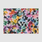 Vibrant Organic Abstract: Imperfect Ink Blot 薄葉紙 (正面)