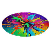 Vibrant Paint Burst Design カッティングボード (角)
