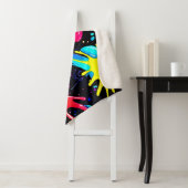 Vibrant Paint Splatter Artwork Burst シェルパブランケット (インサイチュ)