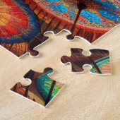 Vibrant Paper Umbrellas ジグソーパズル (側面)