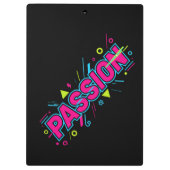 Vibrant Passion Typography - Retro 90s Pop Art Aes クリップボード (裏面)