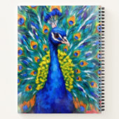 Vibrant Peacock ノートブック (裏面)