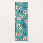 Vibrant Peacock With Feathers & Lush Florals ヨガマット (裏面)
