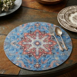 Vibrant Persian Vintage Rug Turquoise カッティングボード