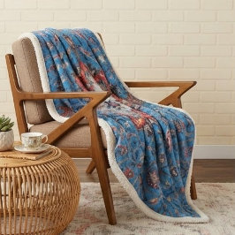 Vibrant Persian Vintage Rug Turquoise シェルパブランケット