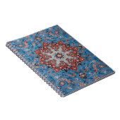 Vibrant Persian Vintage Rug Turquoise ノートブック (右側)