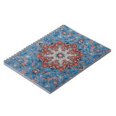 Vibrant Persian Vintage Rug Turquoise ノートブック (左側)