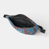 Vibrant Persian Vintage Rug Turquoise ファニーパック (見開き)