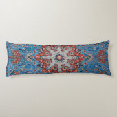 Vibrant Persian Vintage Rug Turquoise ボディピロー (裏面)