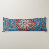 Vibrant Persian Vintage Rug Turquoise ボディピロー (正面)