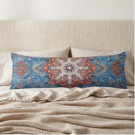 Vibrant Persian Vintage Rug Turquoise ボディピロー