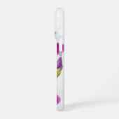 Vibrant pink and purple iris iPhoneケース (左側面)