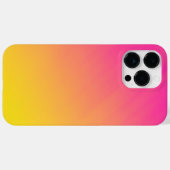 Vibrant Pink and Yellow Gradient Ombre iPhone Case Case-Mate iPhoneケース (裏面 (横))