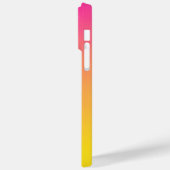 Vibrant Pink and Yellow Gradient Ombre iPhone Case Case-Mate iPhoneケース (裏面 / 左)