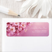 Vibrant Pink Blossom Textured Rose Botanical ラベル (インサイチュ)