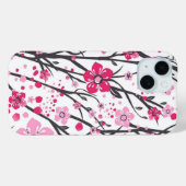 Vibrant Pink Cherry Blossom Branches Pattern Phone Case-Mate iPhoneケース (裏面 (横))