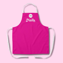 Vibrant Pink Employee Your Logo ネイルテックサロン