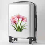 Vibrant Pink Flowers シール (スーツケース)