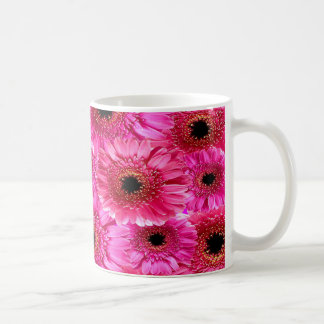 Vibrant Pink Gerbera Daisy Pattern Mug | Bold Flor コーヒーマグカップ