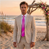 Vibrant Pink Ombre Gradient ネクタイ