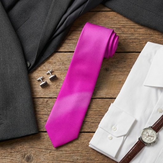 Vibrant Pink Ombre Gradient ネクタイ