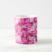 Vibrant Pink Peony Floral Classic Mug コーヒーマグカップ (中央)