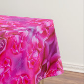 Vibrant pink rose petals M-size floral pattern テーブルクロス (インサイチュ)