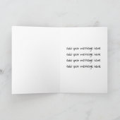 Vibrant Pink Watercolor Floral Thank You Card カード (内部)