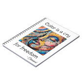 Vibrant Pixel Celebration ノートブック (左側)