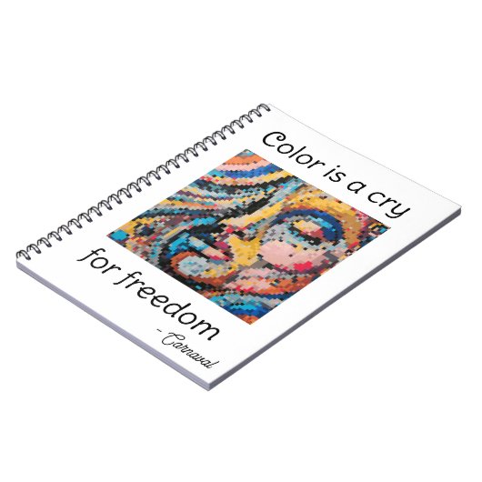 Vibrant Pixel Celebration ノートブック (左側)