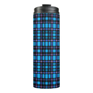Vibrant Plaid Tartan Pattern Fabric タンブラー