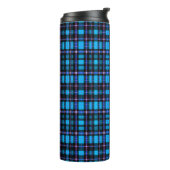 Vibrant Plaid Tartan Pattern Fabric タンブラー (回転左)