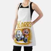 Vibrant Pop Art Cartoon Kitchen Apron エプロン (インサイチュ)