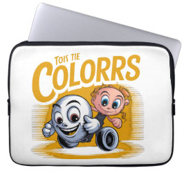 Vibrant Pop Art Cartoon Laptop Sleeve ラップトップスリーブ